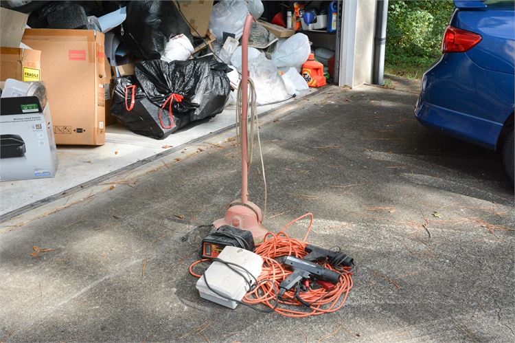 Tools: EverStart Battery Charger, Hoover Polisher Scrubber, and Timing Light