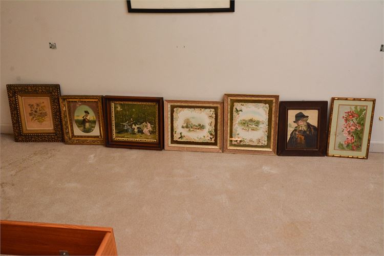 Seven (7) Framed Pictures