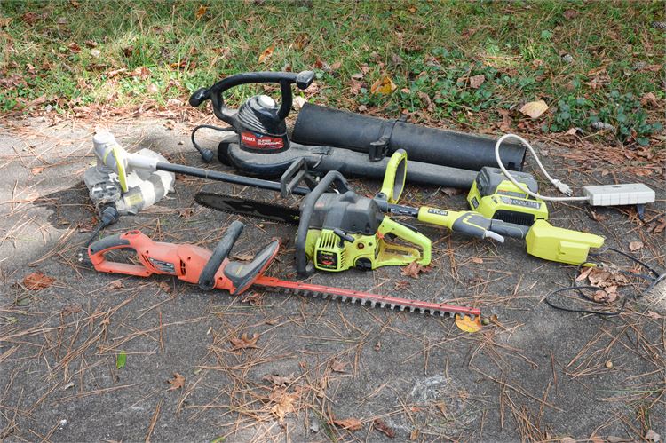 Blower Ryobi Turbo Jet Blower, Black Decker Chainsaw