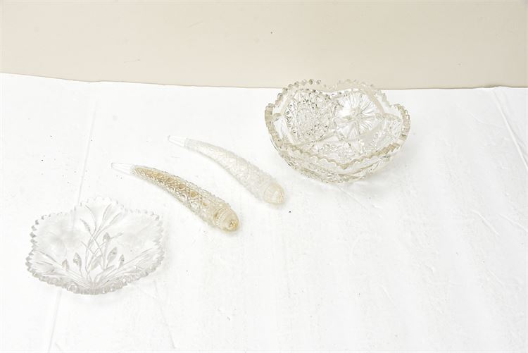 Four (4) Decorative Glass Bowls