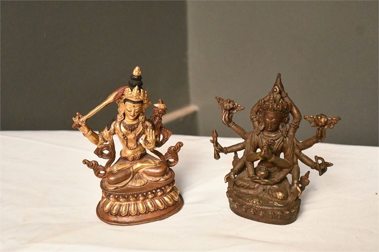 Two (2) Manjushri Sculpture