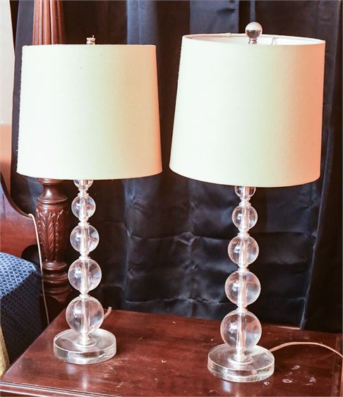 Pair Modern Style Lamps