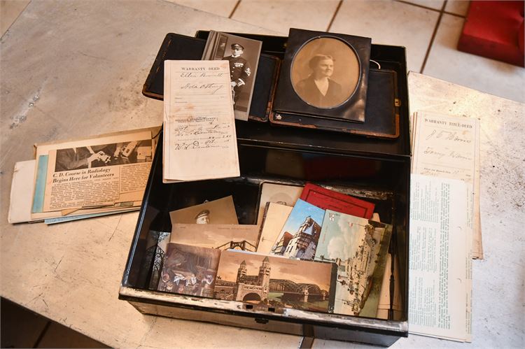 Old photos, Postcards, Papers and Documents