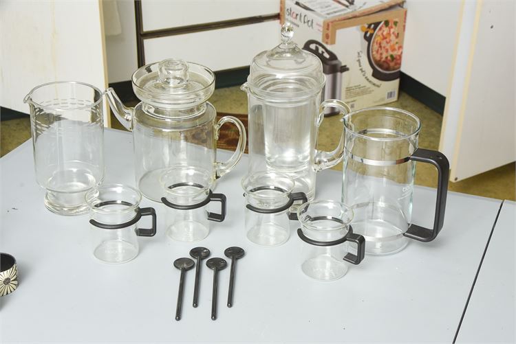 Clear Glass Coffee/Tea Set