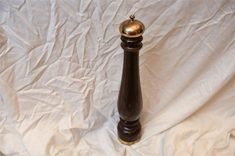 Franmara Corona Express  Mahogany Brass Domed Pepper Grinder Mill