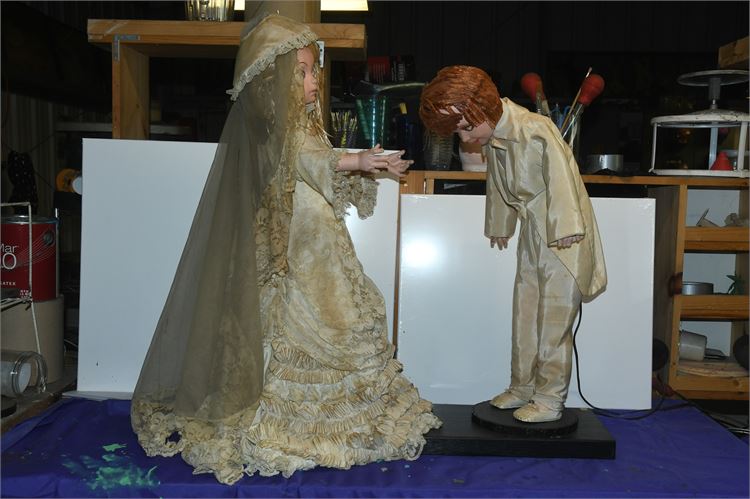 Bride and Groom Automaton Wedding Couple