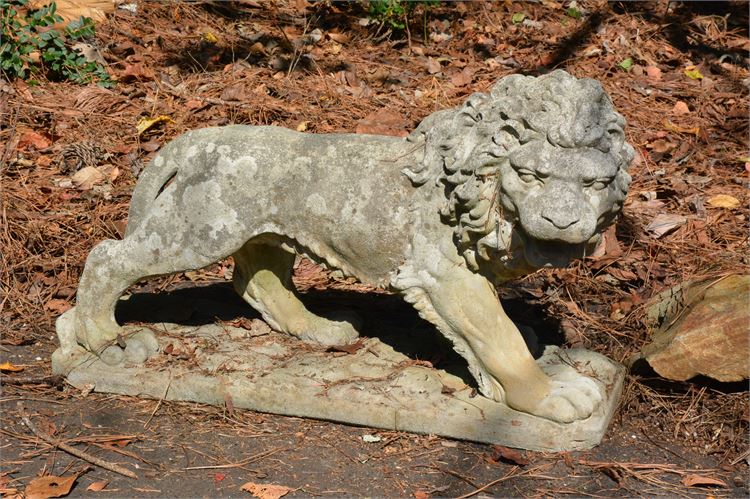 Concrete Lion Statue