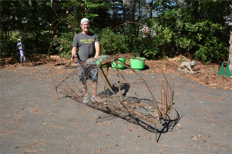 Wire Abstract Sea Creature Sculpture