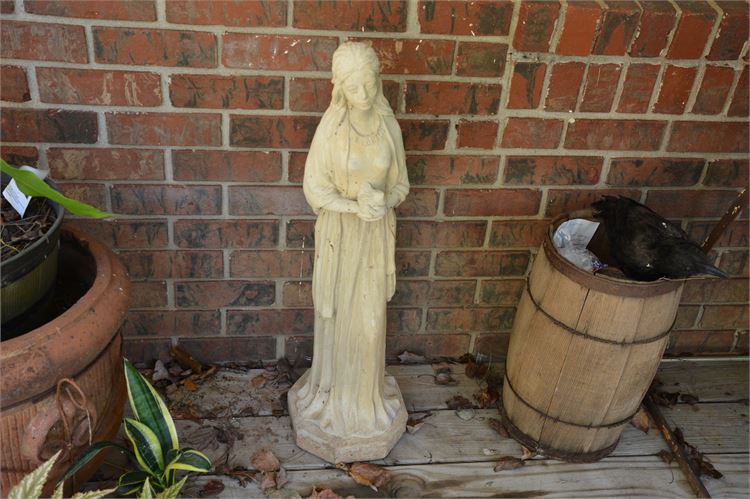 Concrete Virgin Mary Statue