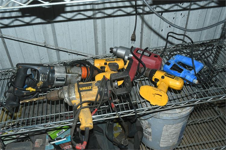 Power Tools: Drills, Reciprocating Saw, and Wrech