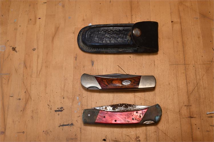 Three (3) Folding Knives