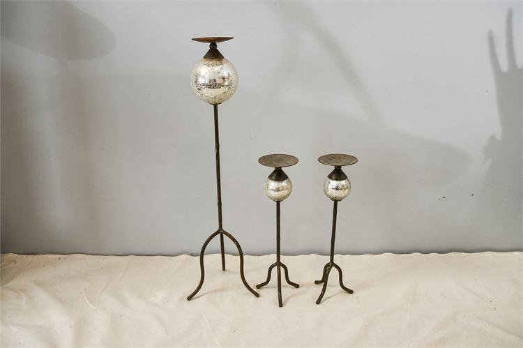 Three (3) Pier 1 Candlesticks