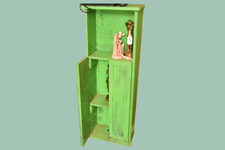 Green Painted Country Cabinet