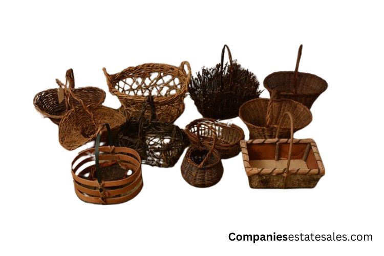 Ten (10) Several Different Sized Woven Baskets