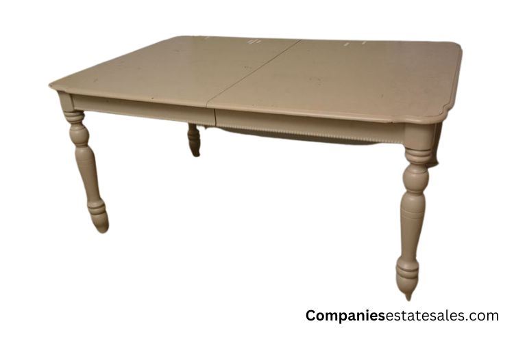 Light Beige Rectangular Dining Table