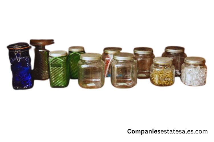 Ten (10) Glass Jars