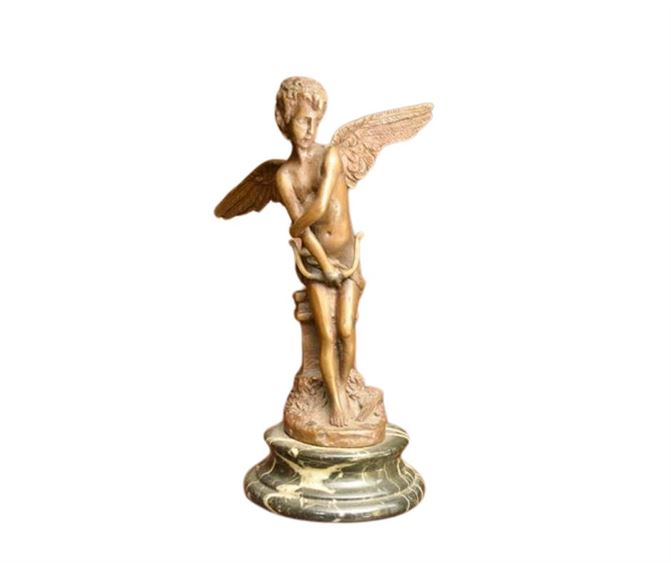 Bronze Statue of Winged Cupid