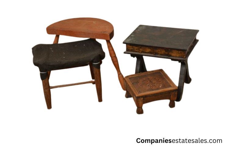 Four (4) Vintage Foot Stool