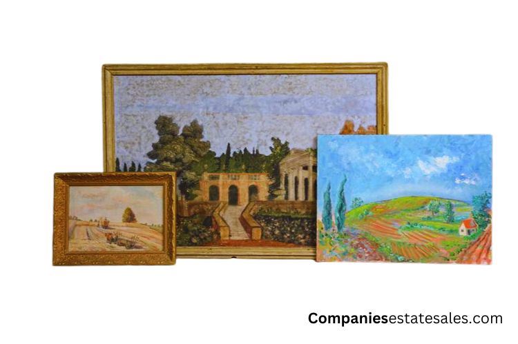 Three (3) Three Paintings of Landscapes