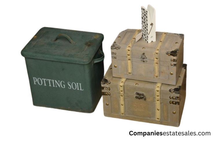 Four (4) Potting Soil Containers