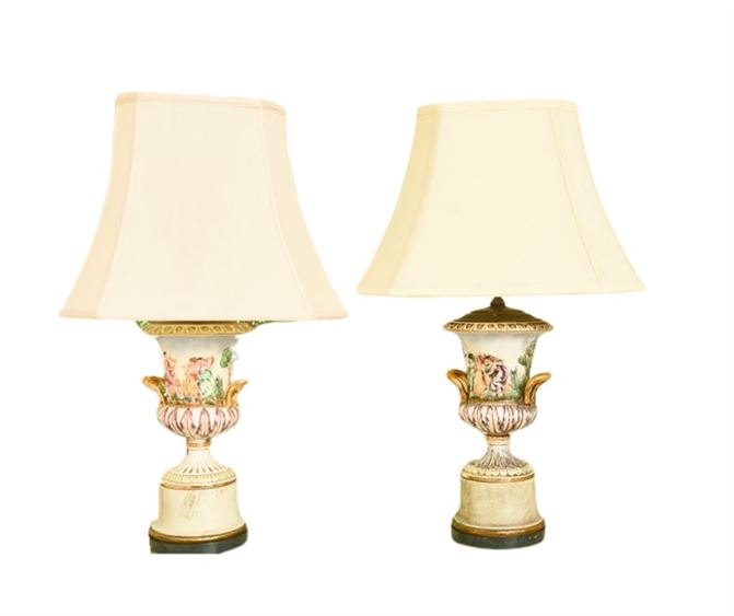 TWO (2) Italian Neoclassical Style Lamps