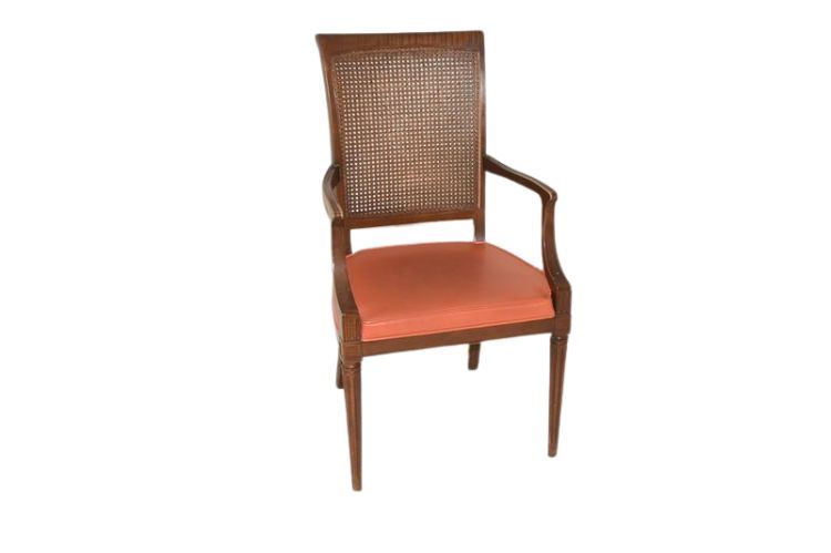 Drexel Heritage Country French Cane Back Dining Arm Chair