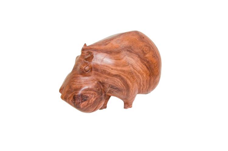 Hippopotamus Wooden Sculpture