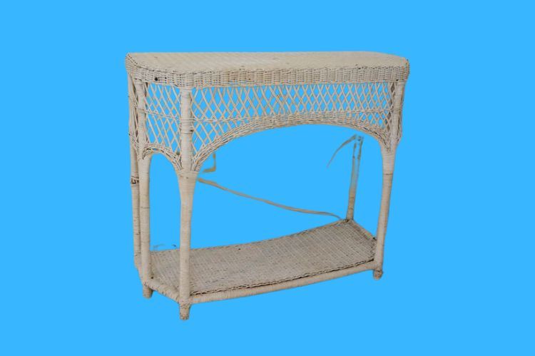 Wicker Console Table