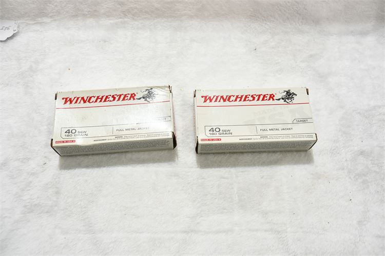 Two (2)Winchester 40 S&W Ammo