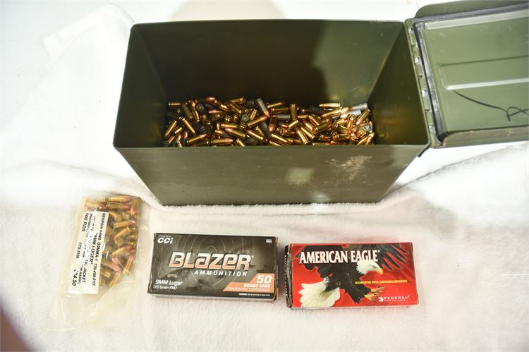 Blazer 9mm Ammo and Federal 100's of Shells