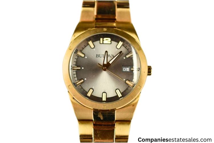 Bulova Men's Gold-Tone Stainless Steel Watch