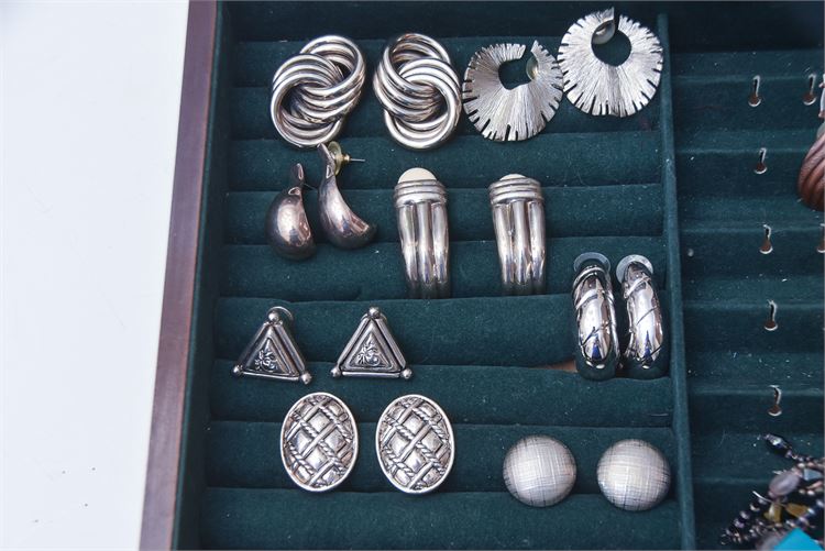 Group of Silver Earrings