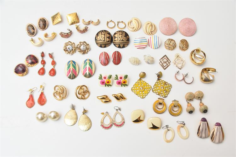 Group of Earrings and Clip-Ons