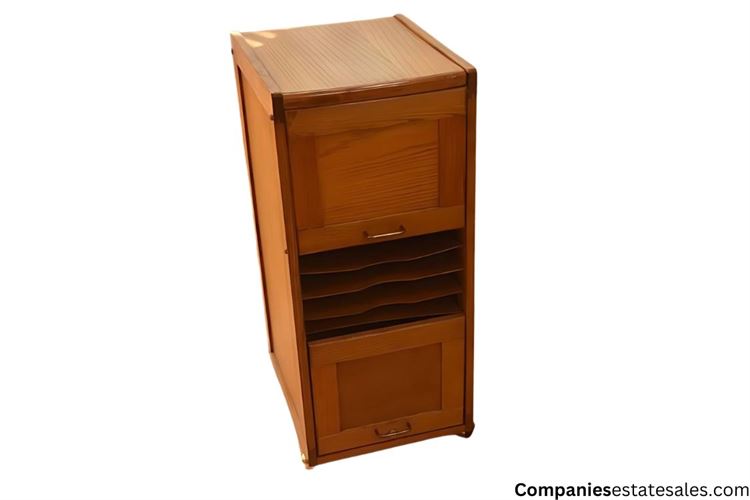 Mid Century Single Tambour Cabinet