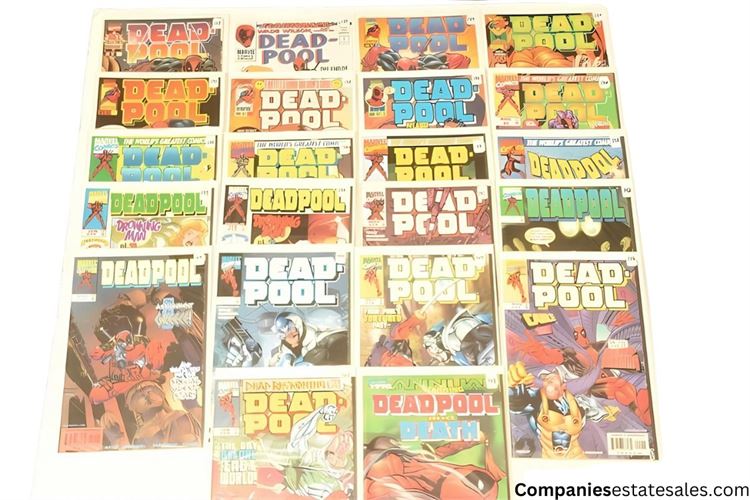 Twenty Two (22) Deadpool Comic Book Collection