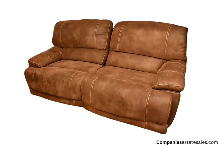 Dylan Leather Two Cushion Power Reclining Sofa $150