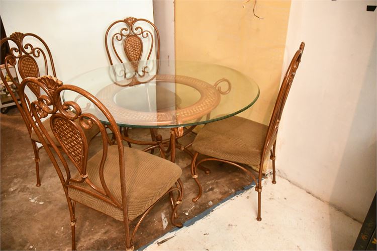 Glass Table and Chairs $150