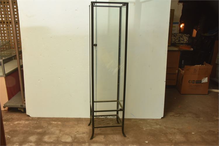 $20 Black Glass Display Case no shelves