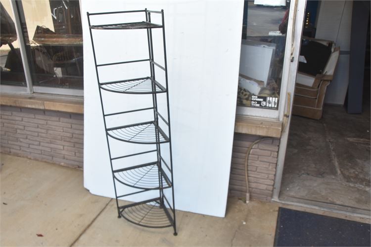 Convenience Concepts Xtra Storage 5 Tier Folding Metal Corner Shelf $10