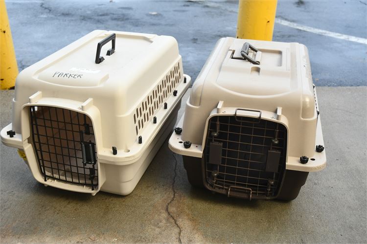 $ 20 Two (2)  Hound Plastic Cat Crate