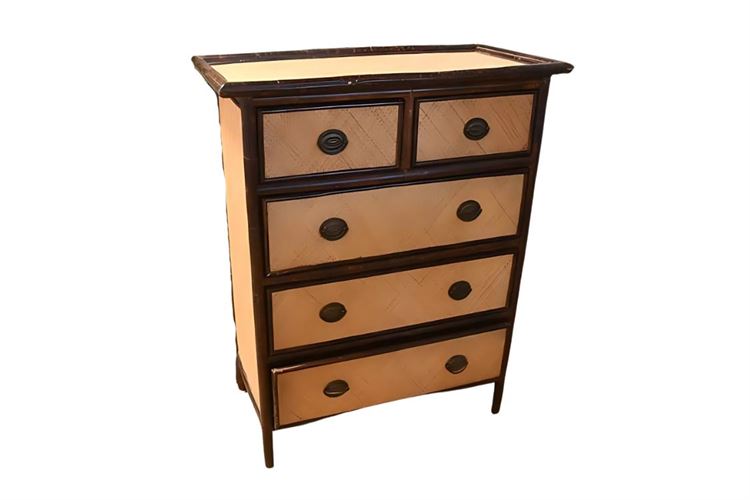 Bamboo Drawer Chest $95