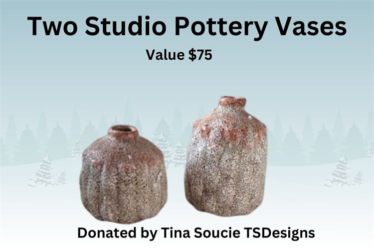 Two Studio Pottery Vases